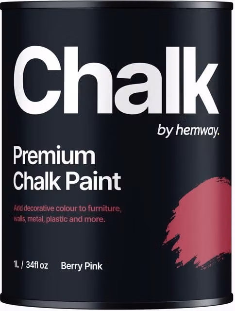 Hemway Chalk Paint Flat Matt in Berry Pink, 1L