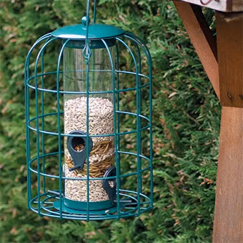 St Helens Home & Garden Heavy Duty Squirrel Resistant Bird Feeder, Green, W/D/H: 27.0 x 17.5 x 17.5 cm – 2