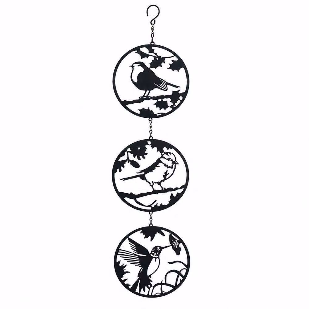 Marco Paul Black Metal Hanging Bird Pendant Garden Decoration – 2