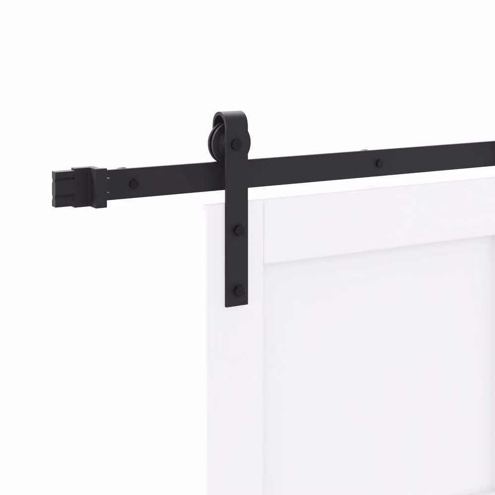 Berkfield Home Modern White Lacquered Solid Wood Sliding Door with Hardware Set W: 93 cm, H: 211 cm – 2