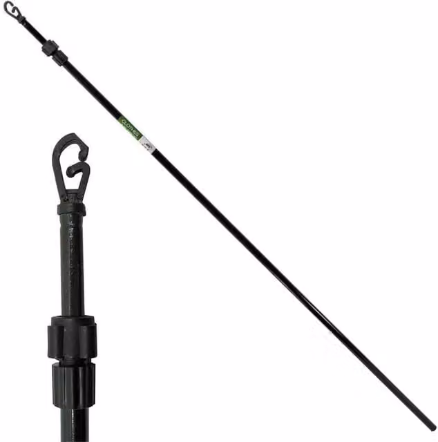 FLAVORA 2-Pack Extendable Outdoor Laundry Support Poles in Black, W/D/H: 100 x 15 x 15 cm – 1
