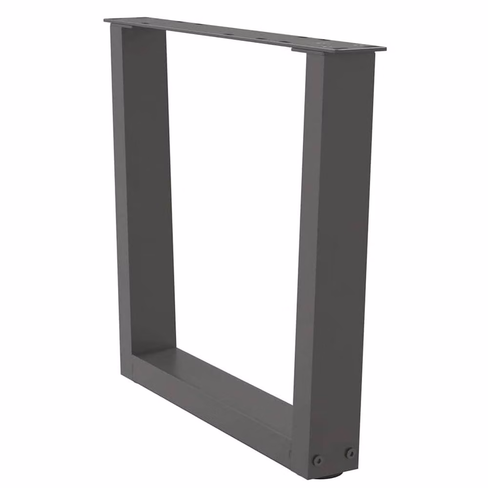 Berkfield Home Modern V-Shape Dining Table Legs, 2 Pieces, Anthracite, Height: 42-43.3 cm, Width: 60 cm – 2