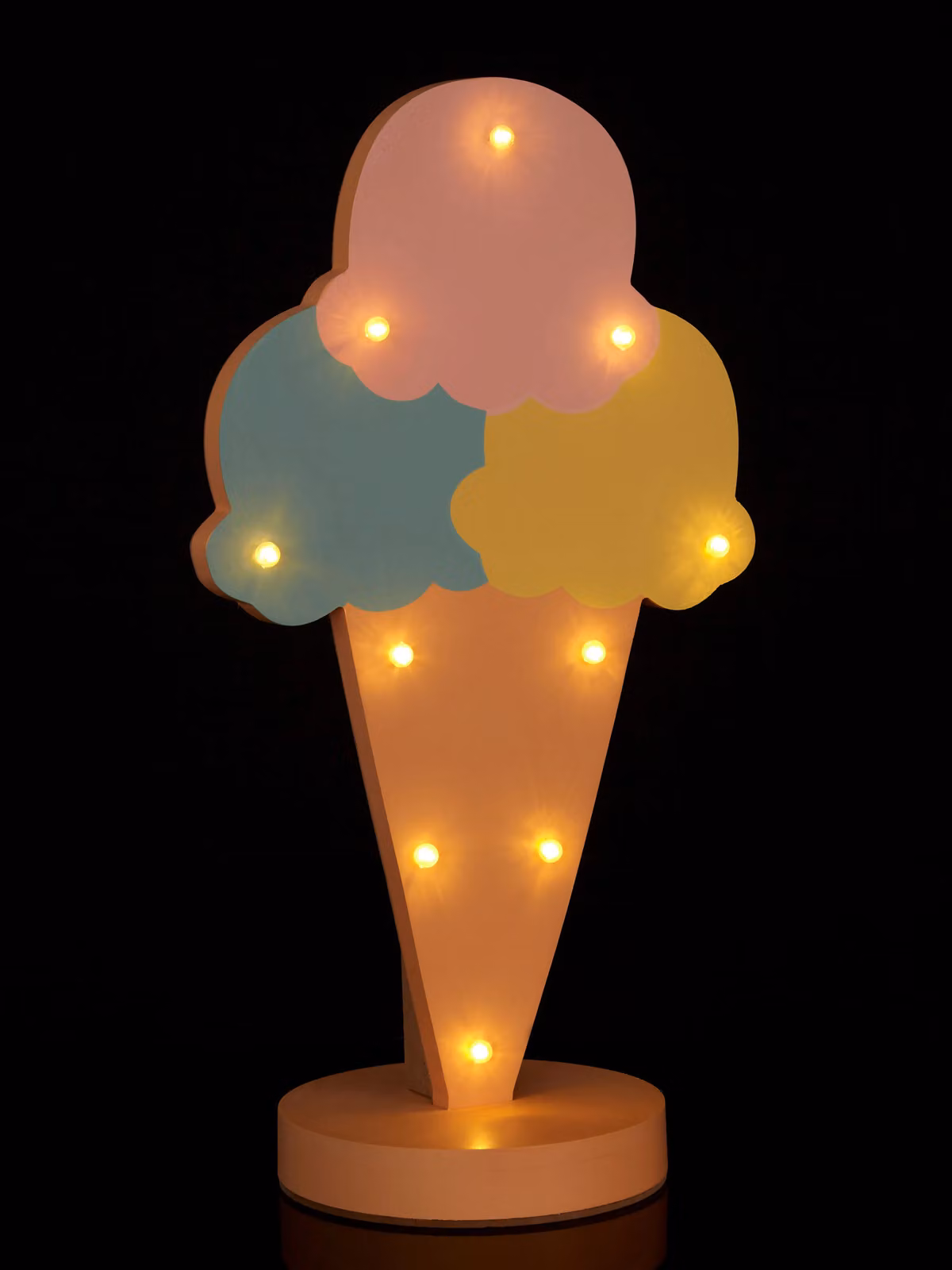 Orsina Ice Cream LED Night Light in Beige and Multicolour – 2