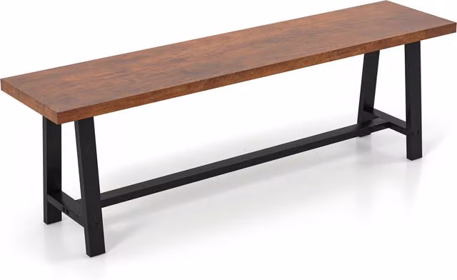 COSTWAY 3 Person Rustic Brown Entryway Shoe Bench with Shoe Rack