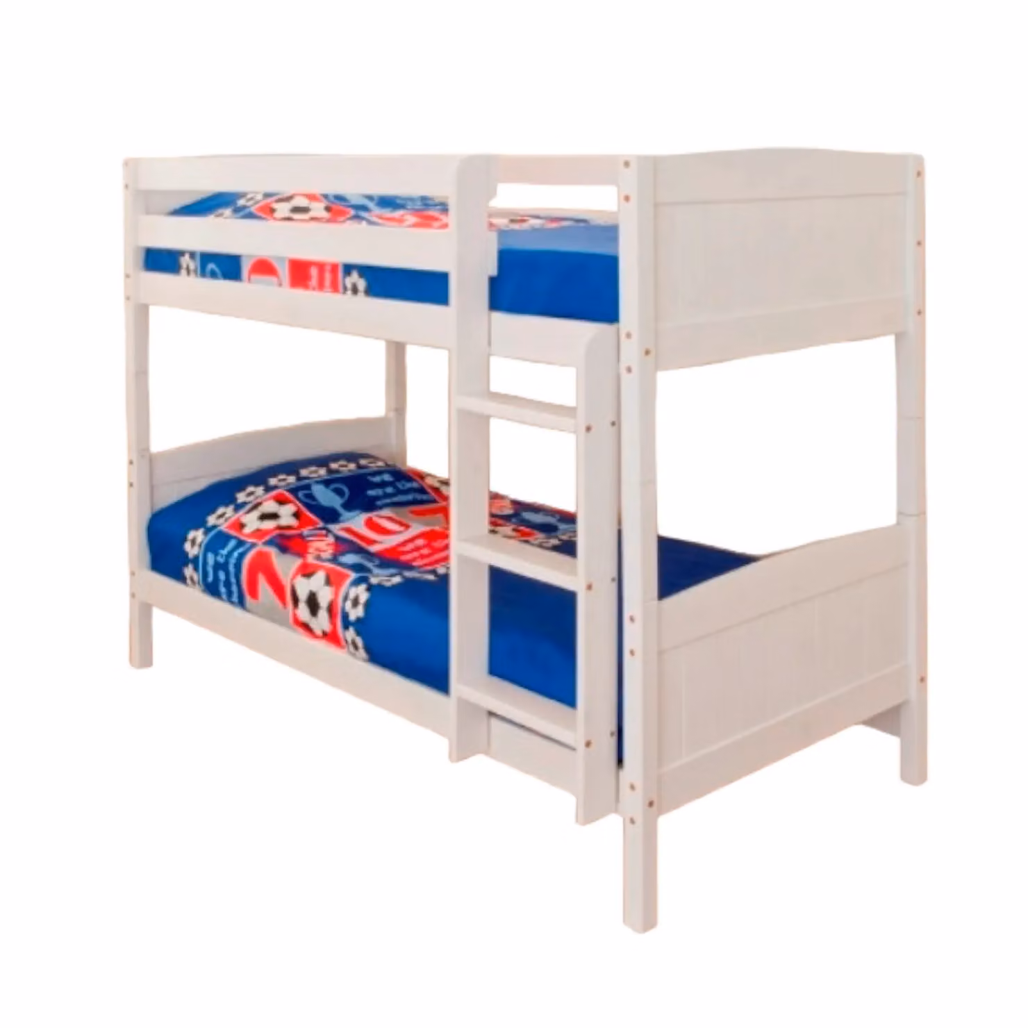 Comfy Living Ltd Kids Solid Wood Bunk Bed in White or Grey, W/D/H: 90 x 190 x 186 cm – 2