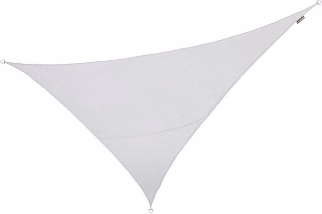 Kookaburra Polar White Right Angle Triangle Knitted Breathable Sun Shade Sail, W 6 m x D 4.2 m