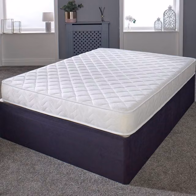 eXtreme Comfort Ltd Darcy Diamond Cooltouch Micro Quilted Bonell Spring Mattress, White, W/D/H: 120 x 200 x 18 cm