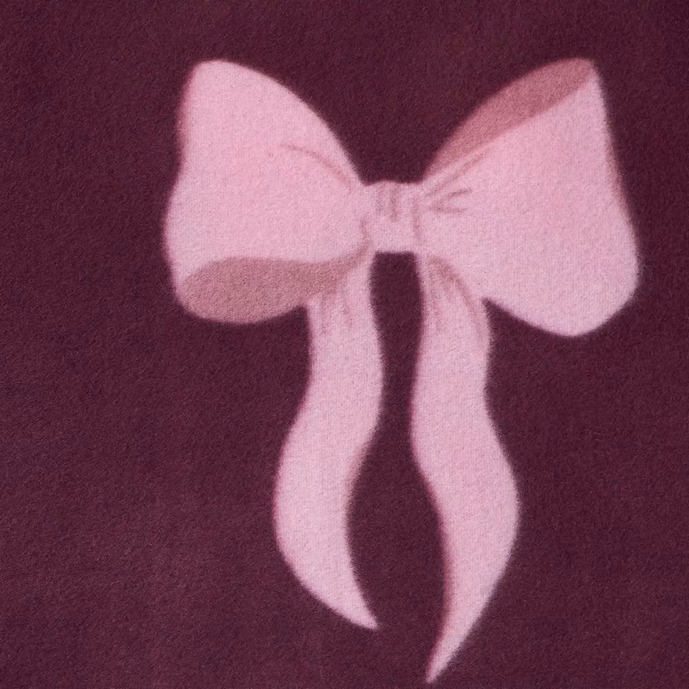 OHS Fluffy Polar Fleece Throw Blanket in Burgundy, W: 200 cm, D: 240 cm – 2
