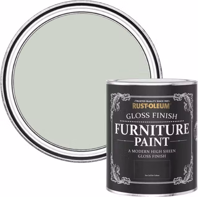 Rust-Oleum Gloss Furniture and Skirting Board Paint in Green, 750ml – 1