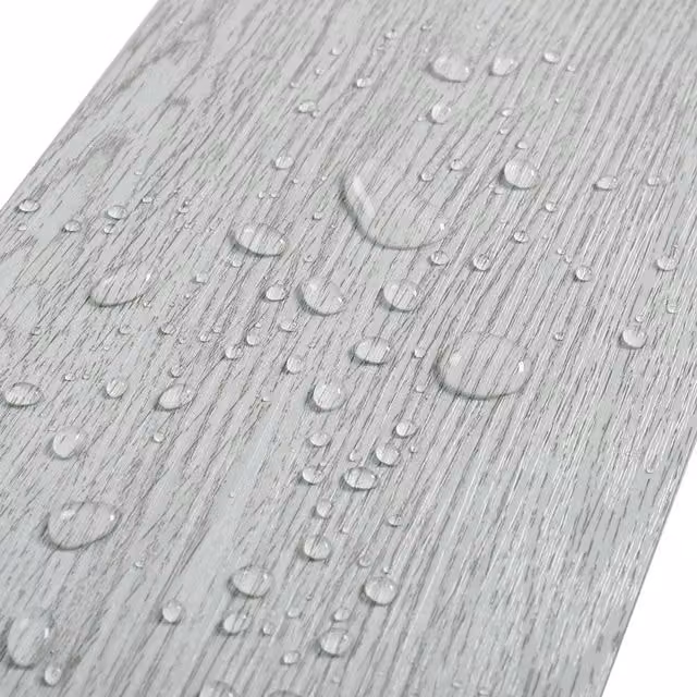 Kidkid Grey Rustic Wood Look Self-Adhesive PVC Laminate Flooring Planks