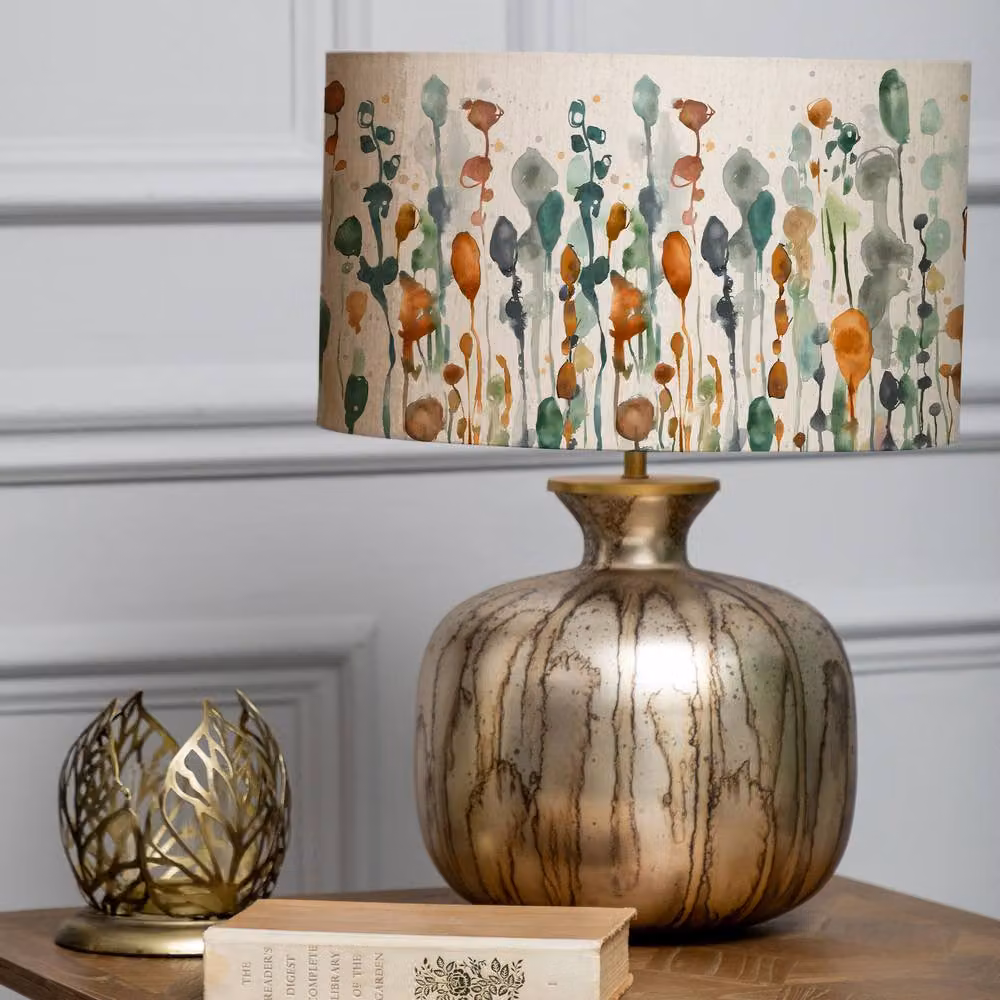 Voyage Maison Elphaba Table Lamp with Arley Eva Lampshade in Gold and Blue – 2