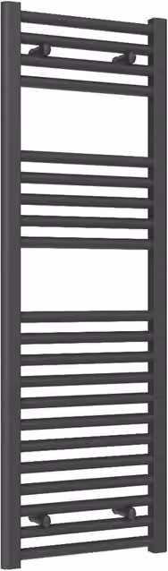 Bathroom Kingdom Diva Electric Straight Heated Towel Rail, Anthracite Grey, W: 120 cm, H: 40 cm, D: 40 cm