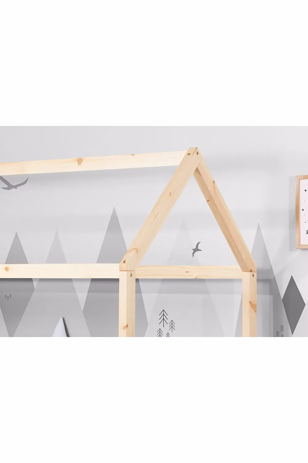 Birlea House Solid Wood Pine Bed Frame for Children, W/D/H: 90 x 190 x 142.5 cm – 2