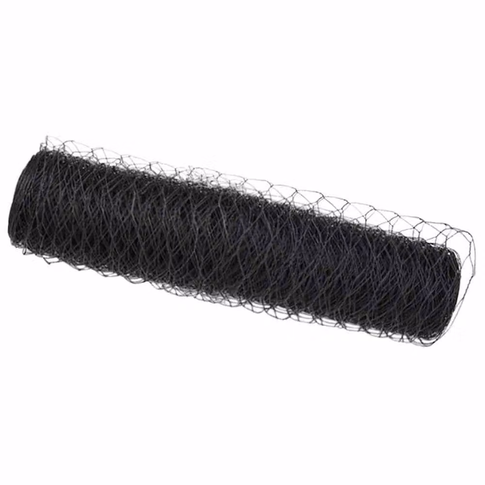 Berkfield Home Grey PVC Coated Hexagon Steel Fence, W: 0.4 m, L: 25 m – 3