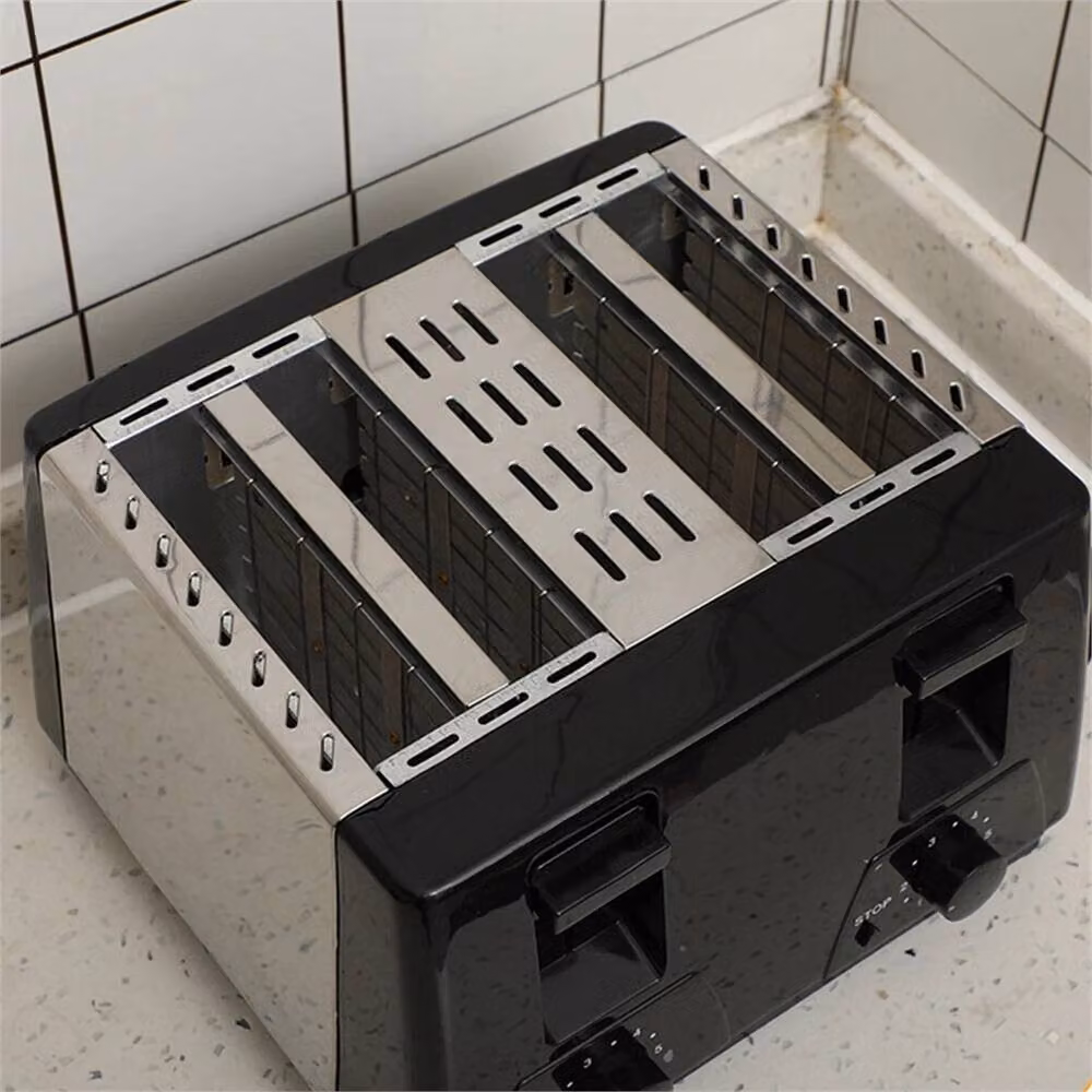PAWNORA 4 Slice Extra Wide Slot Toaster with Variable Browning, Defrost and Reheat Functions in Black – 5