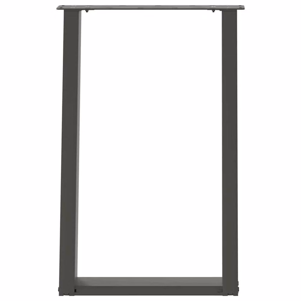 Berkfield Home Modern vidXL U-Shaped Dining Table Legs, 2 Pieces, Anthracite, Height: 72.5 cm – 3