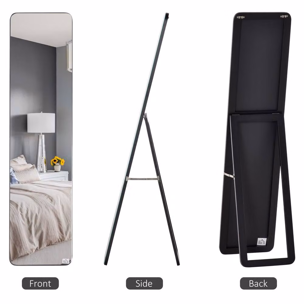 STILVORA Full Length Mirror, Black, H 160 cm x W 37 cm – 5