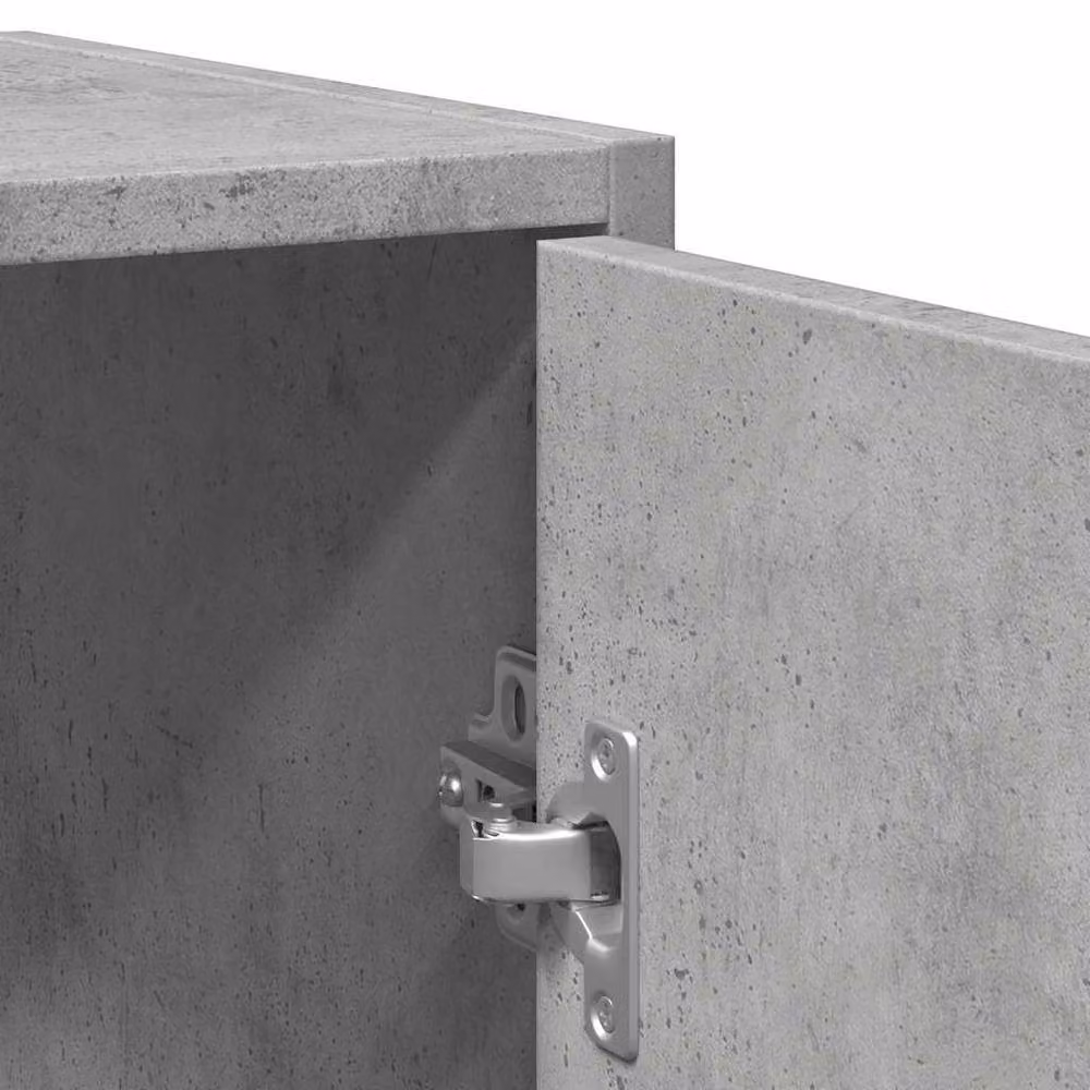 Berkfield Home Modern Wall Mounted Bathroom Sink Cabinet in Concrete Grey, W/D/H: 60 x 33 x 60 cm – 3
