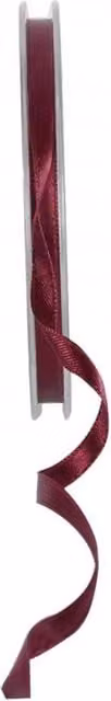 KDMD Bordeaux Satin Ribbon 6mm, 5 Pack, Burgundy