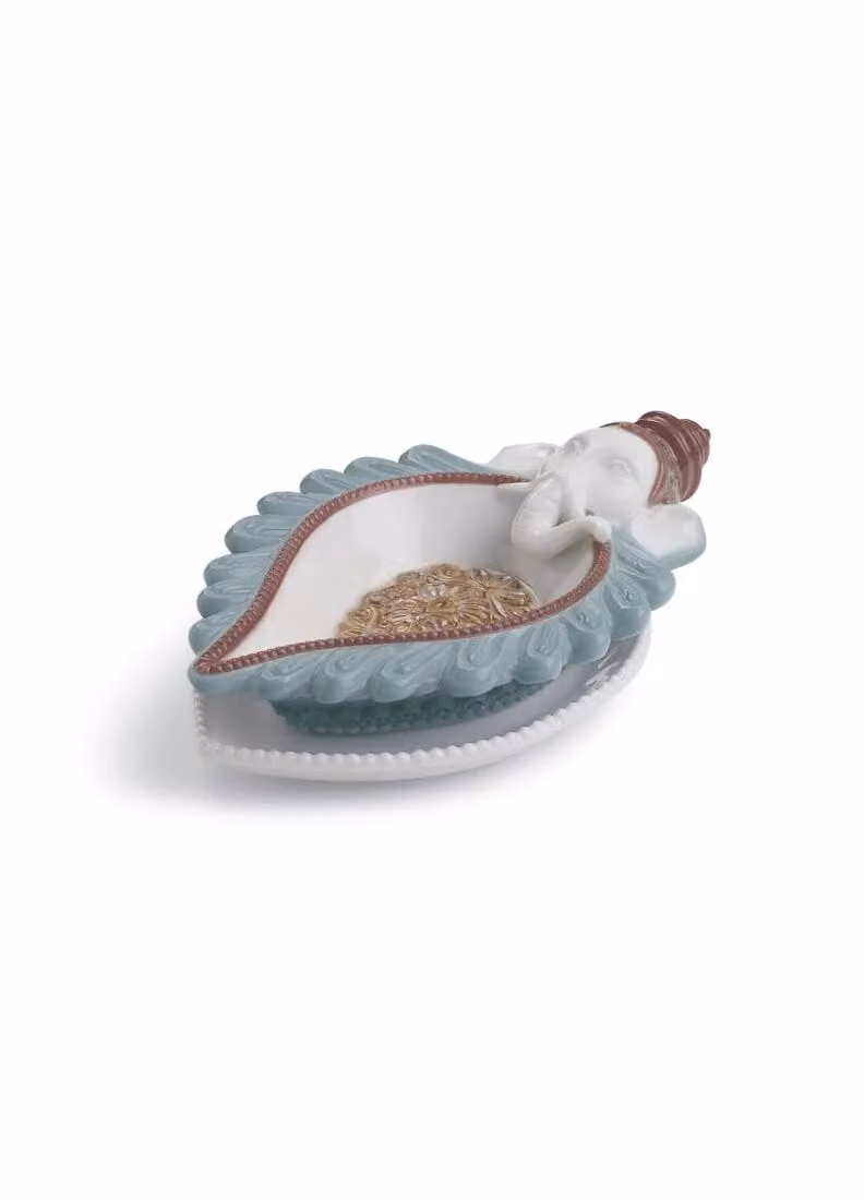 Lladró Ganesha Diya Multicolour Porcelain Figurine