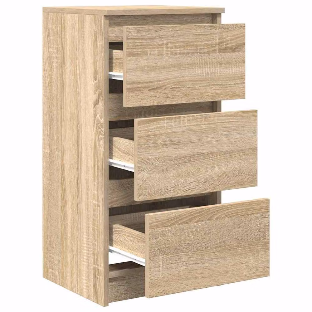 Berkfield Home Sonoma Oak Sideboard in Light Oak, W/D/H: 37.5 x 35 x 76 cm – 2