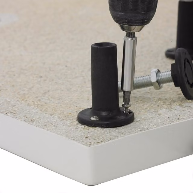 Balterley Shower Tray Riser Kit with White Plinth and Leg Set for Offset Quadrant Trays, White – 1