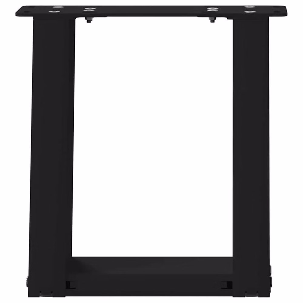 Berkfield Home U-Shaped Coffee Table Legs, 2 Pack, Black Steel, W/D/H: 30 x 30 x 31 cm – 3