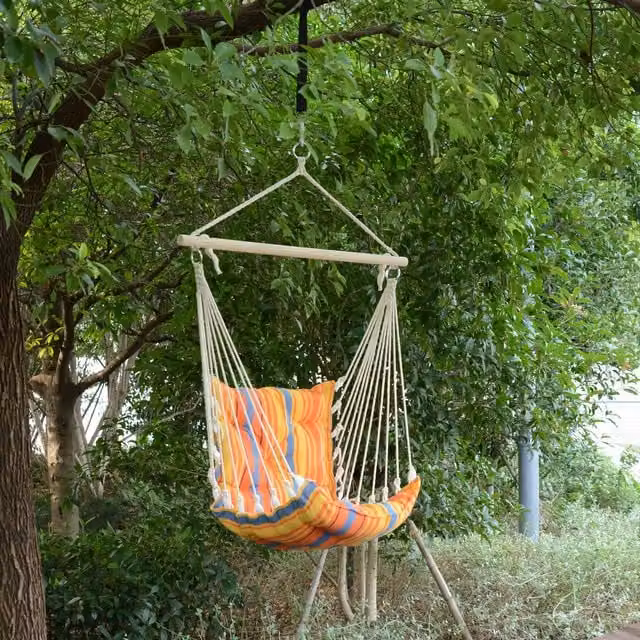 Outsunny Outdoor Swing Hammock Seat in Orange