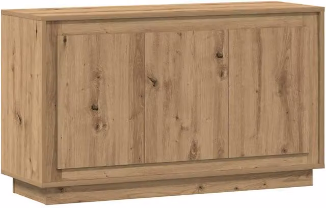 Berkfield Home Artisan Oak Sideboard in Brown, W/D/H: 102 x 35 x 55 cm – 1