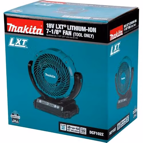 Makita Black Plastic Table Fan with Oscillation and Timer – 9