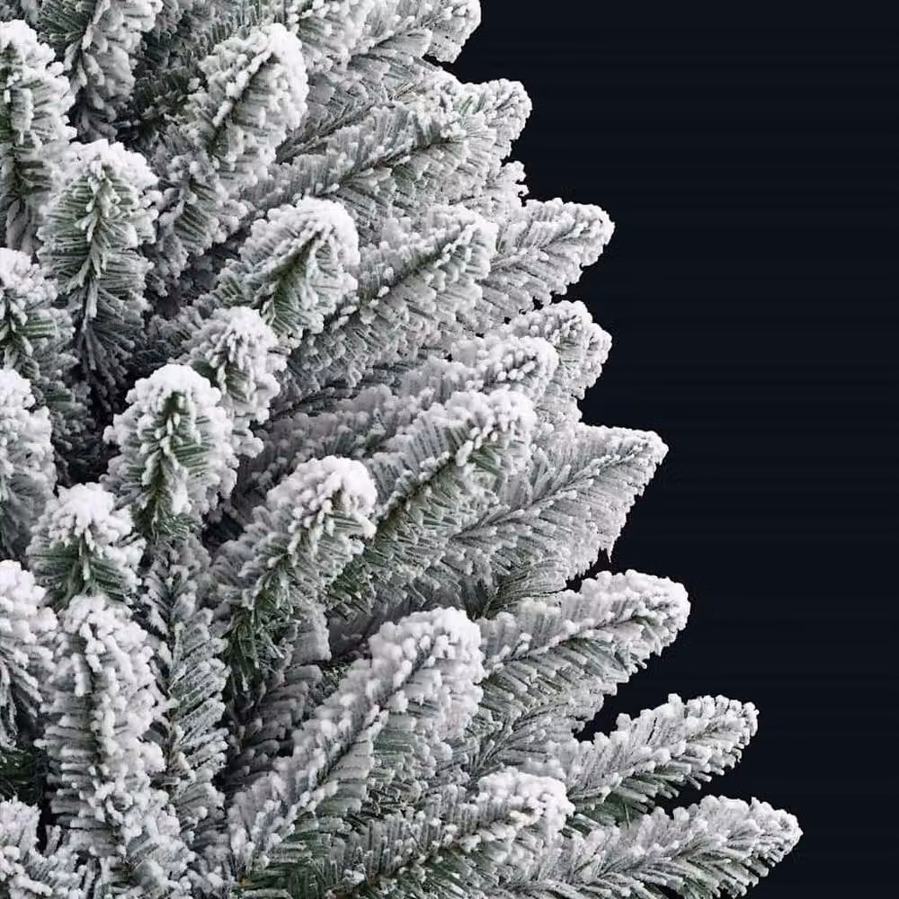 Berkfield Home Elegant Artificial Christmas Tree in Green and White, Height: 120 cm – 4