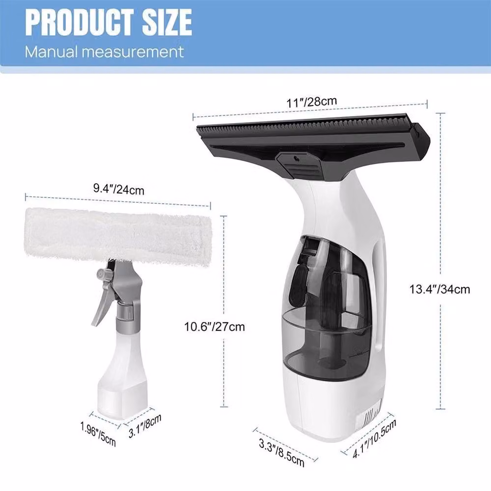 Kelvenix Cordless Rechargeable Window Vac Glass Cleaner in White, W: 100 cm, H: 60 cm – 2