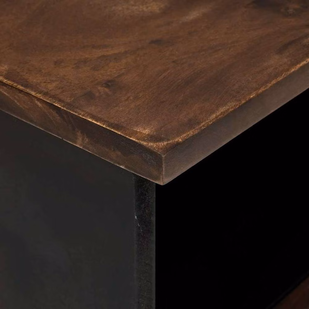 Berkfield Home Modern TV Cabinet in Walnut Brown, W/D/H: 80 x 33.5 x 46 cm – 4