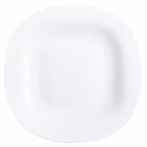 Luminarc Carine White Glass Dinner Plate, Diameter: 26.5 cm