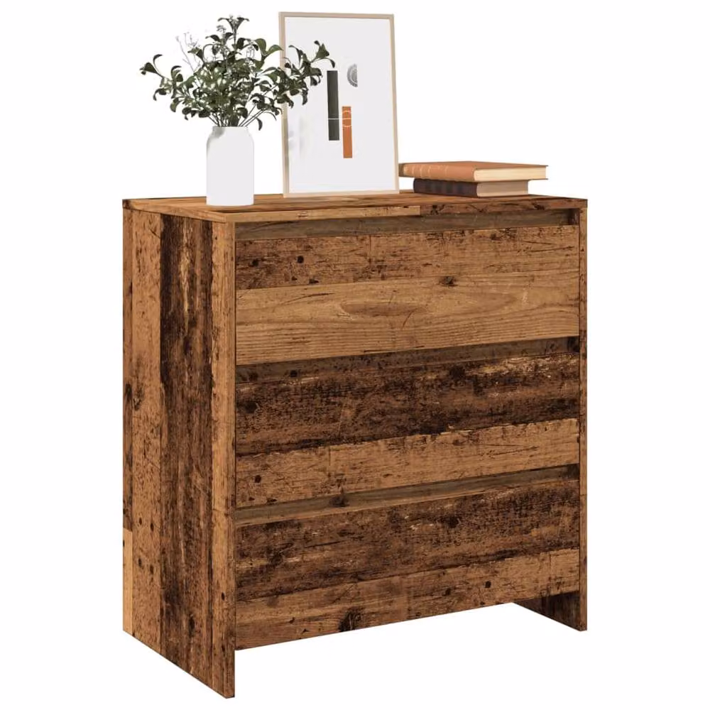 Berkfield Home Rustic Old Wood Sideboard in Brown, W/D/H: 70 x 41 x 75 cm – 2