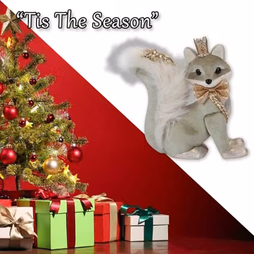 VFM e-Store Green Velvet Fox Christmas Decoration, W/H: 20 x 9 cm – 5