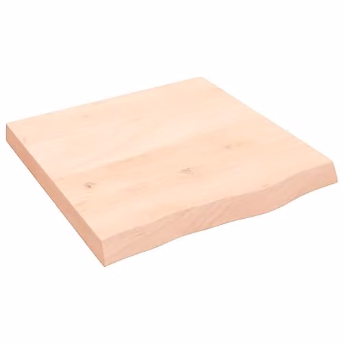 vidaXL Wall Mounted Oak Wood Shelf, Brown, W/D/H: 60 x 60 x 2.88 cm