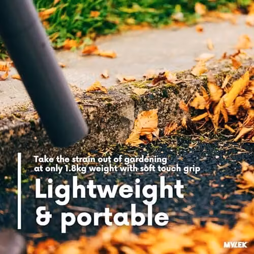 MYLEK Cordless Leaf Blower with 20V Li-ion Rechargeable Battery and Fast Charger in Green and Black – 3