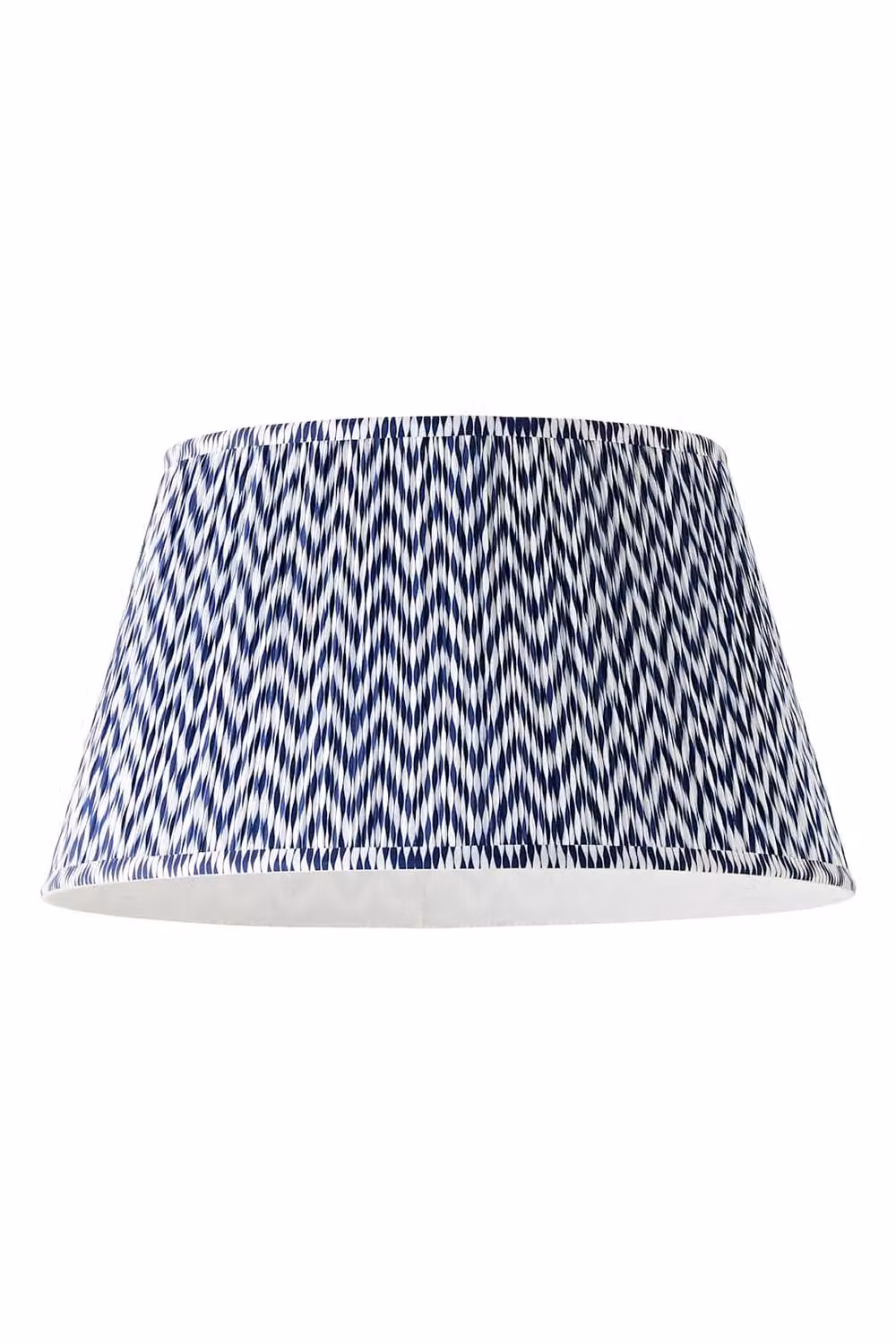 ValueLights Saffira Small Pleated Chevron Taper Easy Fit Pendant Lamp Shade and Bulb in Blue – 5