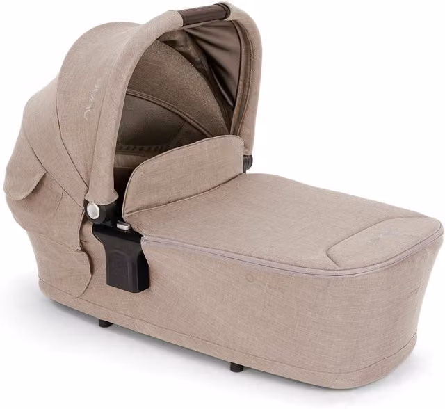 Nuna LYTL Foldable Carrycot with Rain Cover in Chateau Beige