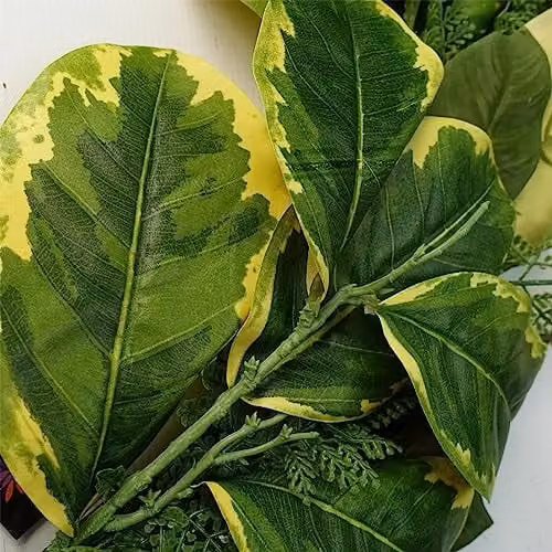 Leaf UK Multicolour Green and Gold Artificial Leaf Design Hanging Floral Garland Foliage – 3