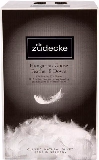 Die Zudecke Emperor Hungarian Goose Feather and Down Duvet, 10.5 Tog, White – 3