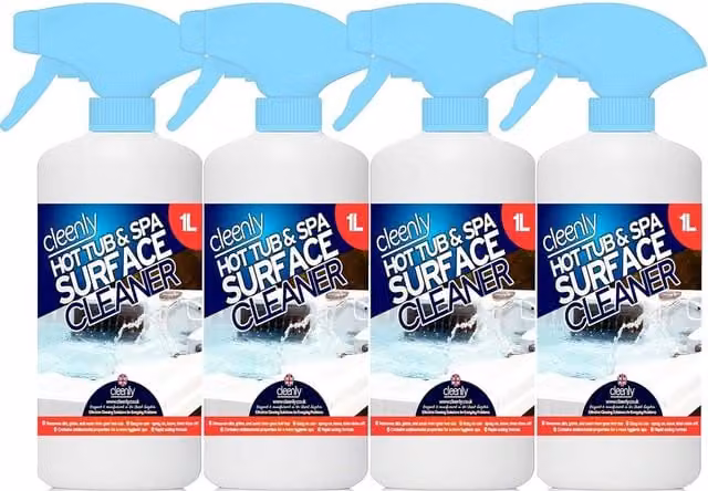 Cleenly Hot Tub and Spa Waterline Surface Cleaner, 4 kg, Clear/White