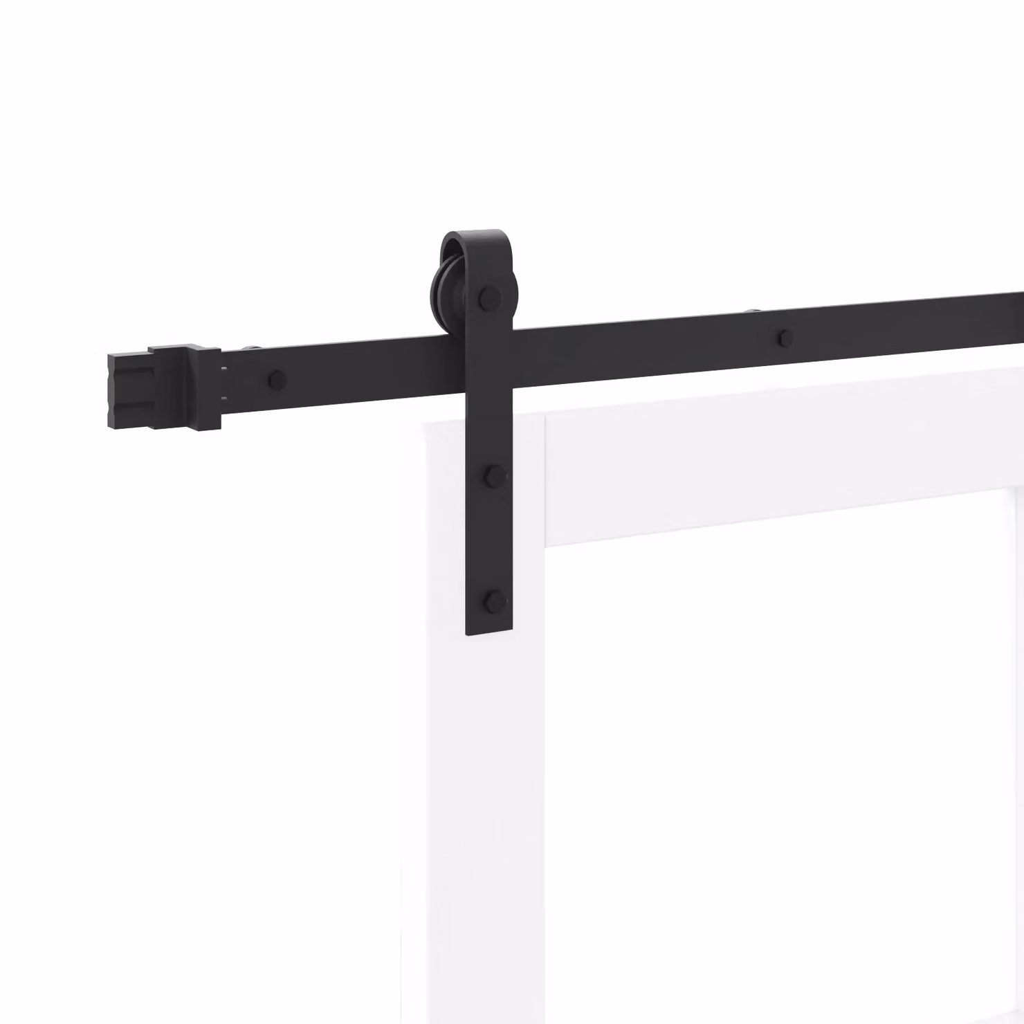 Berkfield Home Orkdal Sliding Door with Hardware Set, White, W: 61 cm, H: 198.5 cm – 2