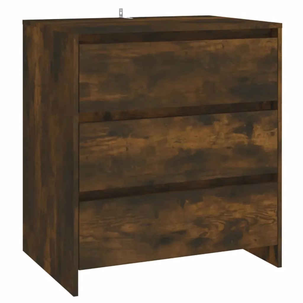 Berkfield Home Smoked Oak Sideboard in Brown, W/D/H: 70 x 41 x 75 cm – 2