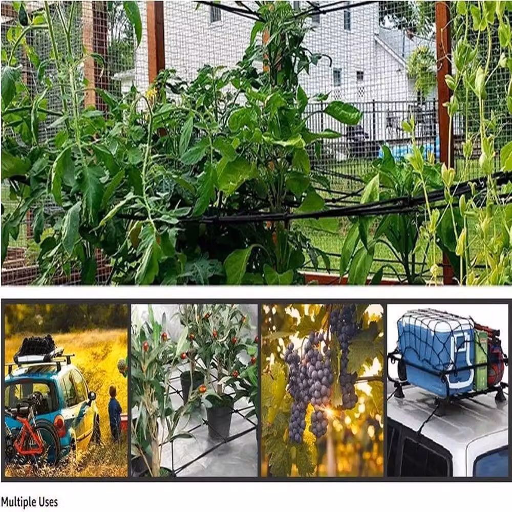 VOGREX Elastic Trellis Black Plant Support Universal Scrog Net up to 80cm – 3