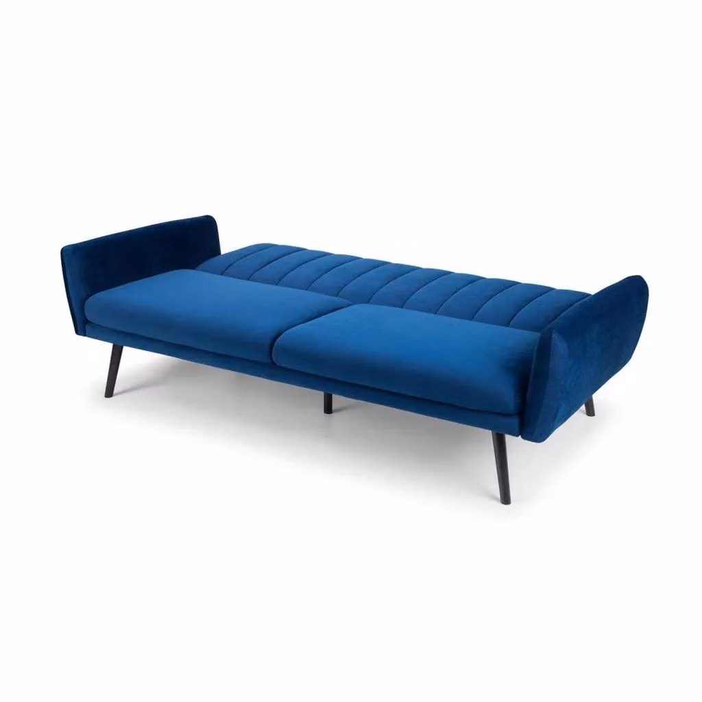 Ashfield Blue Velvet Click Clack Sofa Bed – 2
