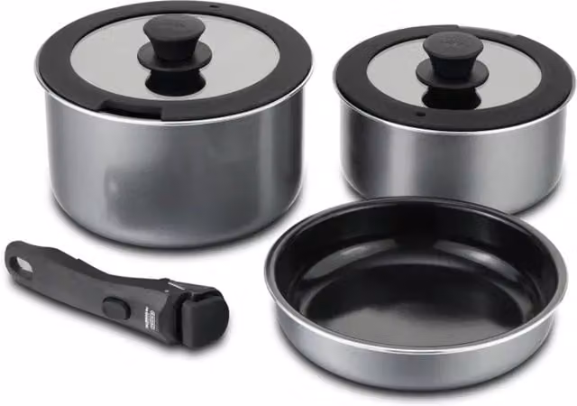 Cadac 6 Piece Silver Aluminium and Ceramic Camping Cookware Set