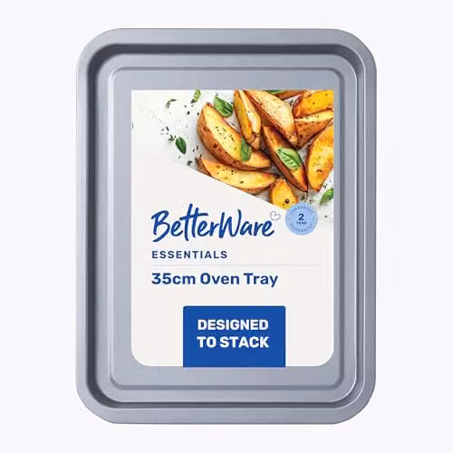 Betterware Essentials Non-Stick Rectangular Baking Sheet in Silver