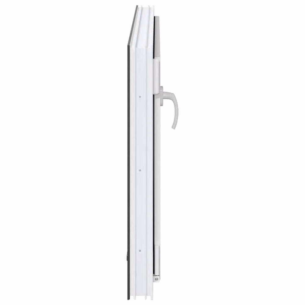 Berkfield Home RISOR Basement Tilt and Turn Window, Anthracite, W: 100 cm, H: 50 cm, DIN Left